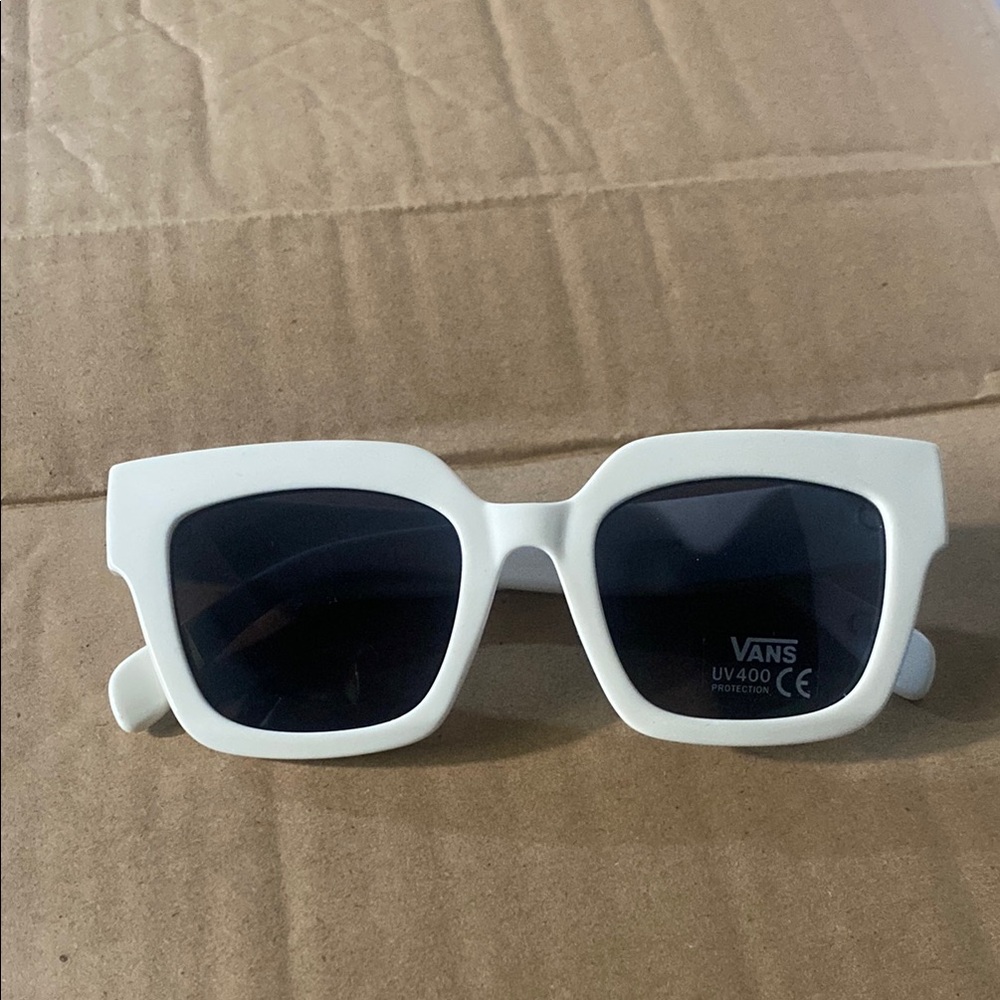 Vans White Square Sunglasses